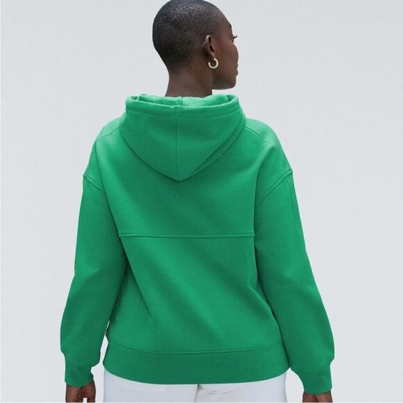 Everlane The Track Organic Cotton Popover Hoodie Mint Green Size Small NWT - Picture 2 of 5